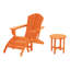 Chaise Adirondack en plastique avec repose-pieds Altura-87465143