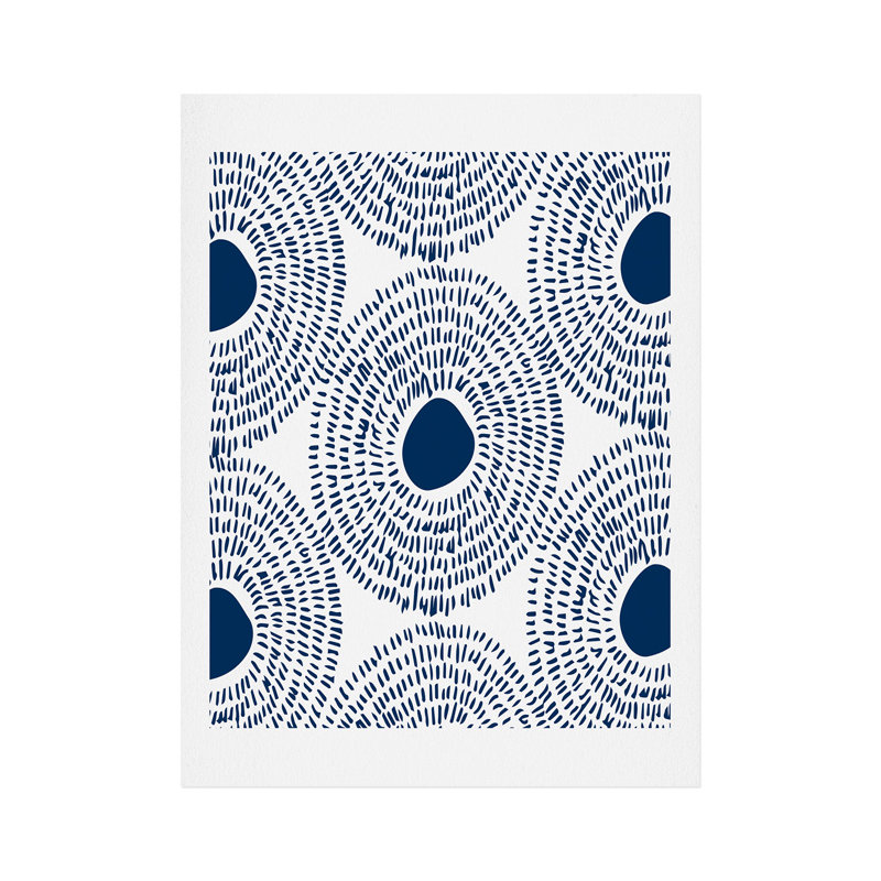 «Circles in Blue», impression, H 14 po x l 11 po
