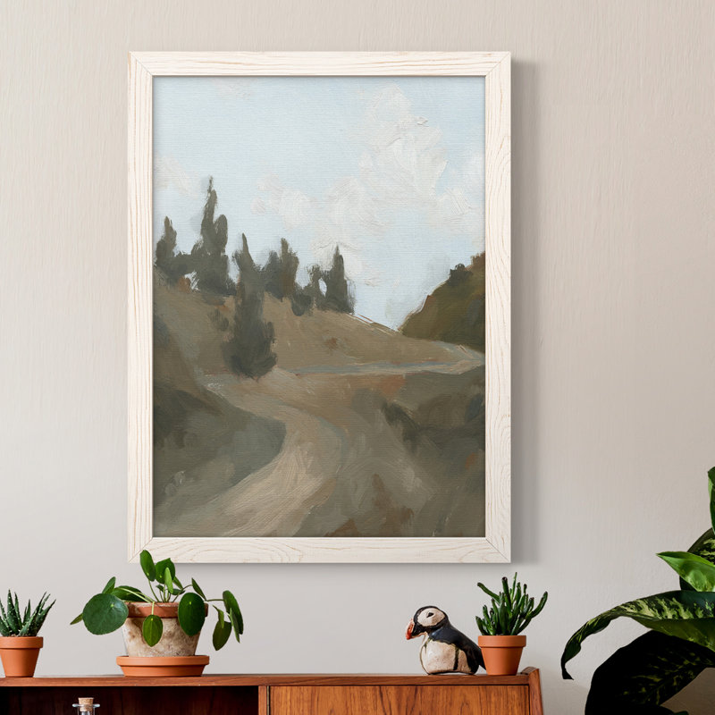 Toile encadrée West Trail, Cadre blanc, H 31 po x l 44 po x P 1 po