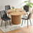 Small Kitchen Table Chairs Set Of 4, Round Pedestal Dining Table And Velvet Chairs-1082118308-1082118310