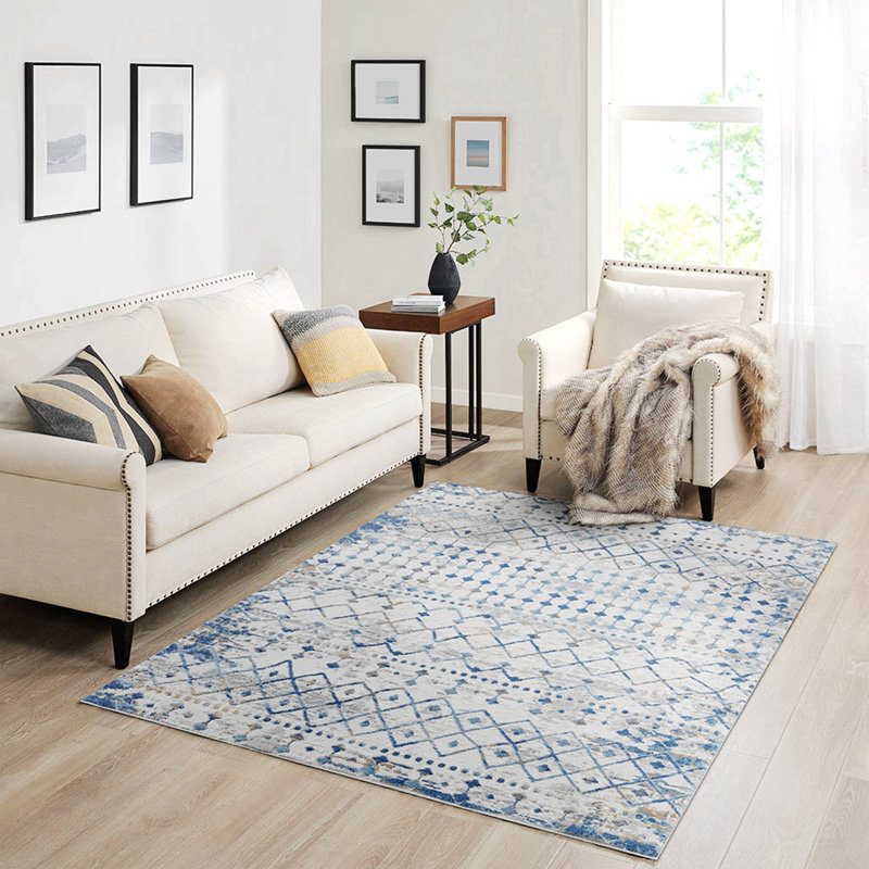 Tapis tissé à la marocaine, Rectangle 5 pi 3 po x 7 pi