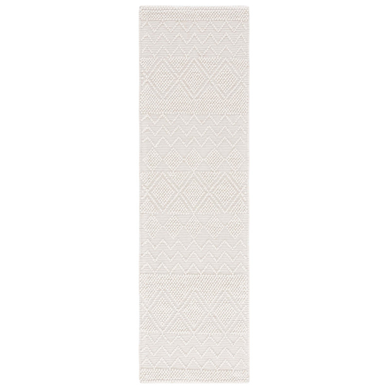 Tapis ivoire en laine / coton Millbury, Tapis de couloir 2 pi 3 po x 5 pi
