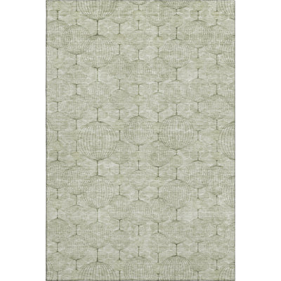 Premium Machine Washable Prisco Aloe Rug