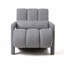 Chaise d'appoint moderne rembourrée, tissu en lin confortable avec coussin, lin