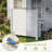 Polar Aurora Privacy Fence Panels 92" x 45", Outdoor Privacy Screen & Trash Can Enclosure, PVC Weather-Resistant Fence for AC Unit, Pool Equipment, Backyard Garden, Easy Assembly(2 Panels)
