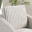 Fauteuil d'appoint pivotant rayé moderne de 34,25 po de largeur-1347826613