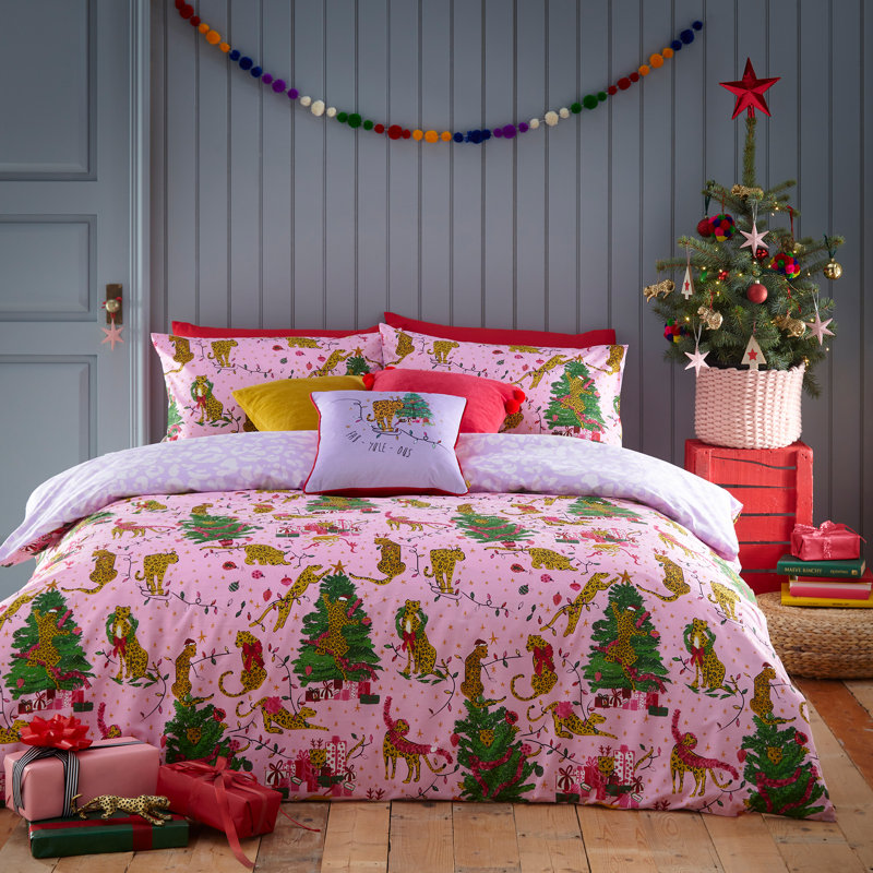 Cotton Blend No Pattern Duvet Cover Set with Pillowcases Included, 260cm W x 220cm L - 50cm W x 75cm L