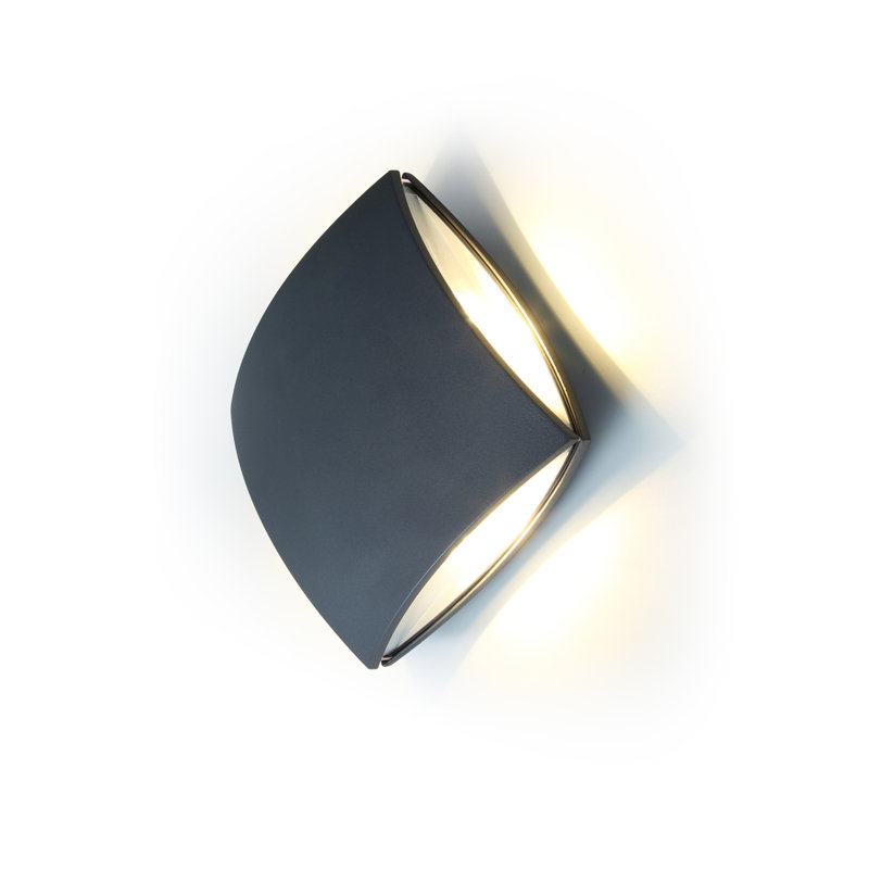 Ulker Black Integrated LED Outdoor Bulkhead Light