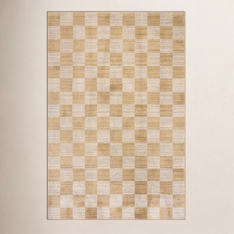 Tapis abricot / ivoire Chris Loves Julia x Loloi Calvin, Rectangle 6 pi 3 po x 9 pi 6 po