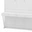Grand lit escamotable avec tablette Stoarge et 3 tiroirs, lit escamotable multifonctionnel avec bureau et lumière DEL-1175926234