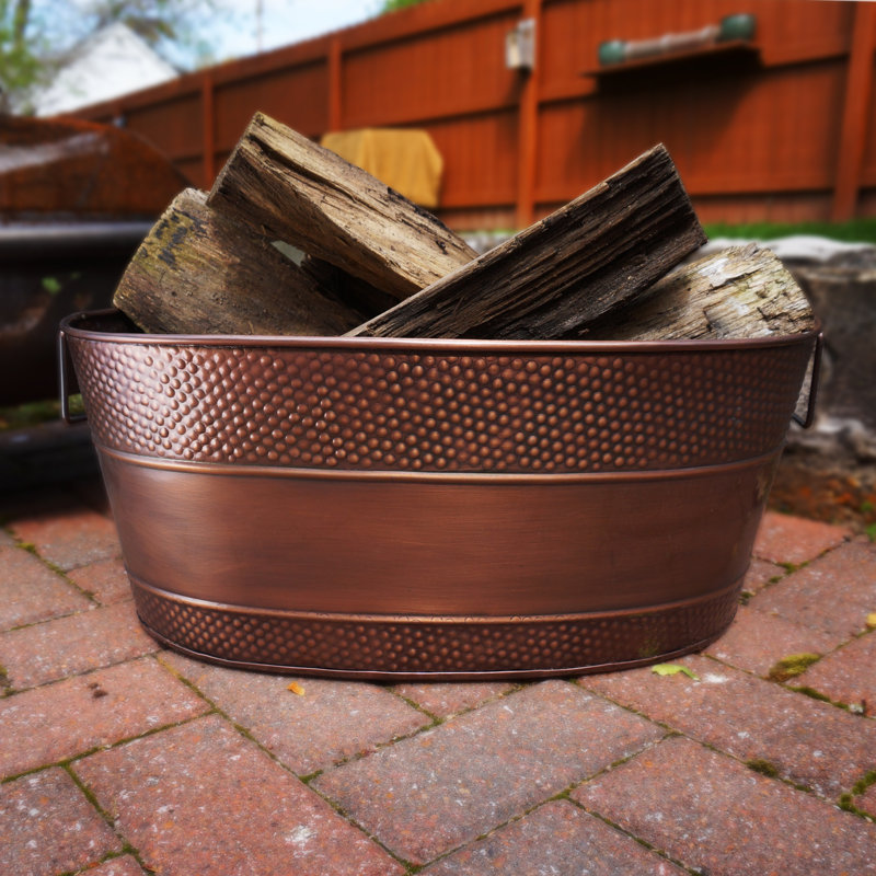 Red Barrel Studio® Decorative Bin, Bronze