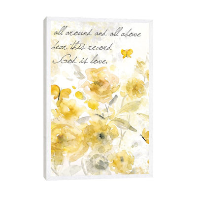 God Is Love I 1 Piece Wall Art on Canvas