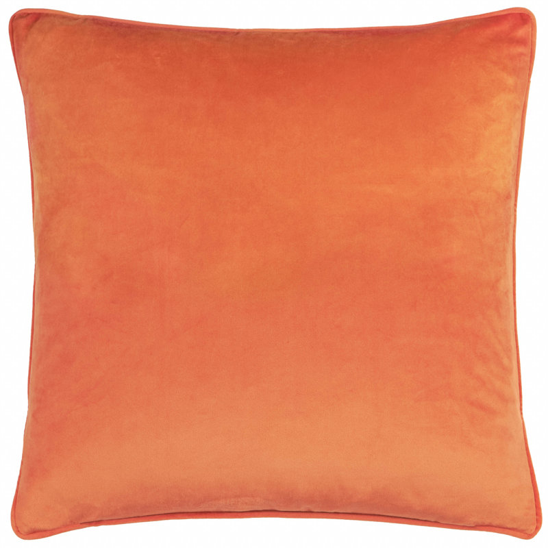 Pumpkin Spice Striped Orange Cushion, Polyester