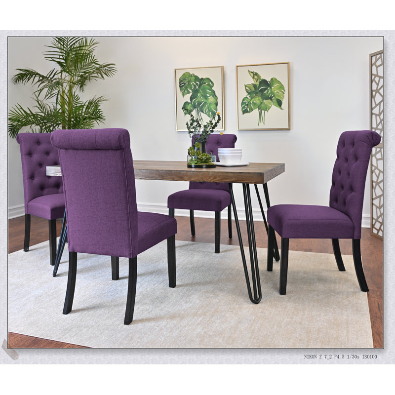 Ensemble de salle à manger 5 pièces avec pieds en épingle Ashford, alliant style Mid-Century moderne et confort pour une utilisation quotidienne