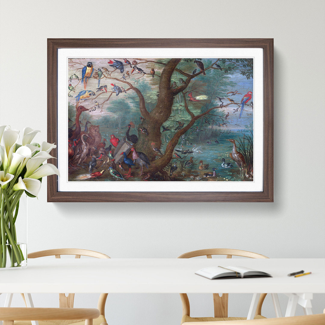 Concert of Birds by Jan Van Kessel - Picture Frame Painting