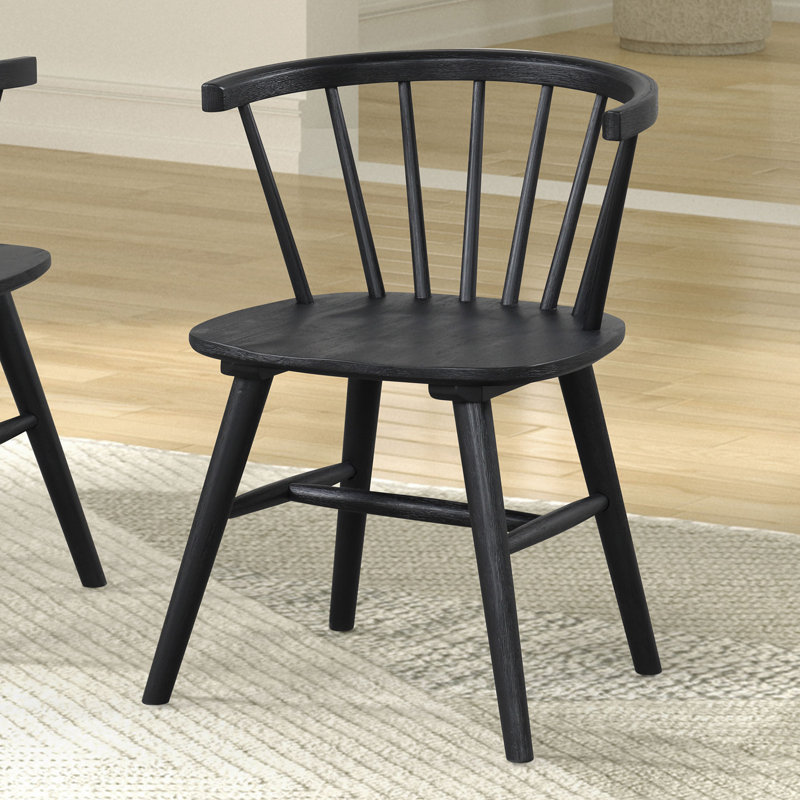 Chaise d'appoint Yaiza (ensemble de 2), Noir, noir, noir, noir