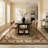 Rug Branch Diwan 5' x 7' (5'3" x 7'5") Green/Beige Persian Medallion Indoor Area Rug, Traditional, Low Pile, Stain-Resistant Carpet - Living Room, Bedroom, Dining Room, and Kitchen-1676080820