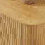 Table basse ovale de luxe moderne 46,5 po avec tiroirs et compartiments de rangement (table incluse seulement)-789644056