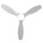 Modern White Ceiling Fan With Light, Featuring 3 ABS Plastic Blades, Remote Control Operation, Reversible DC Motor, And Dimmable LED Lighting.-1667307260