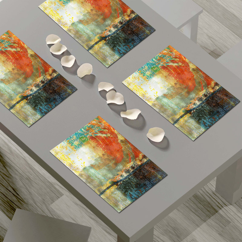 Napperon abstrait en polyester