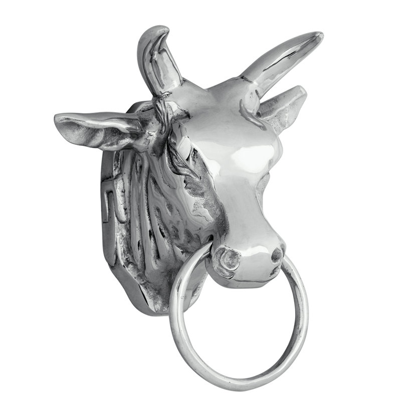 Handmade Animals Wall Decor on Metal, Chrome