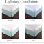 Jupe de lit plissée à motif de plis en microfibre brossée double 15 pouces Southshore Fine Linens, lavable à la machine, très grand, brun chocolat-912812029-912812001