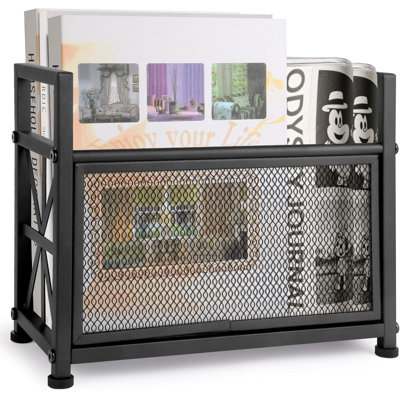 Magazine Holder, Metal Magazine Rack Floor, Mesh Magazine File Holder, Magazine Storage Basket, Magazine Holders For Classroom,Magazine Stand For Desk