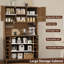 Armoire de cuisine autoportante de 71 po de hauteur, armoire de rangement en bois avec tablettes réglables, buffet avec support à vin, station de charge intégrée et armoire à café pour la cuisine et la salle à manger-2116695046