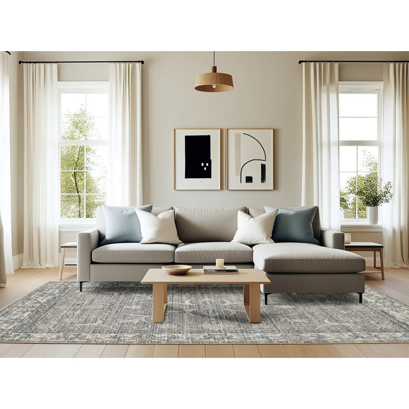 Oriental Indoor Rug, Rectangle 6' x 9'