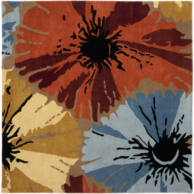 Soho Hand Tufted Wool And Viscose Floral Rug