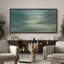 Impression sur toile encadrée «Green Tunes Relaxing Calm Clouds»-111653852-111653850