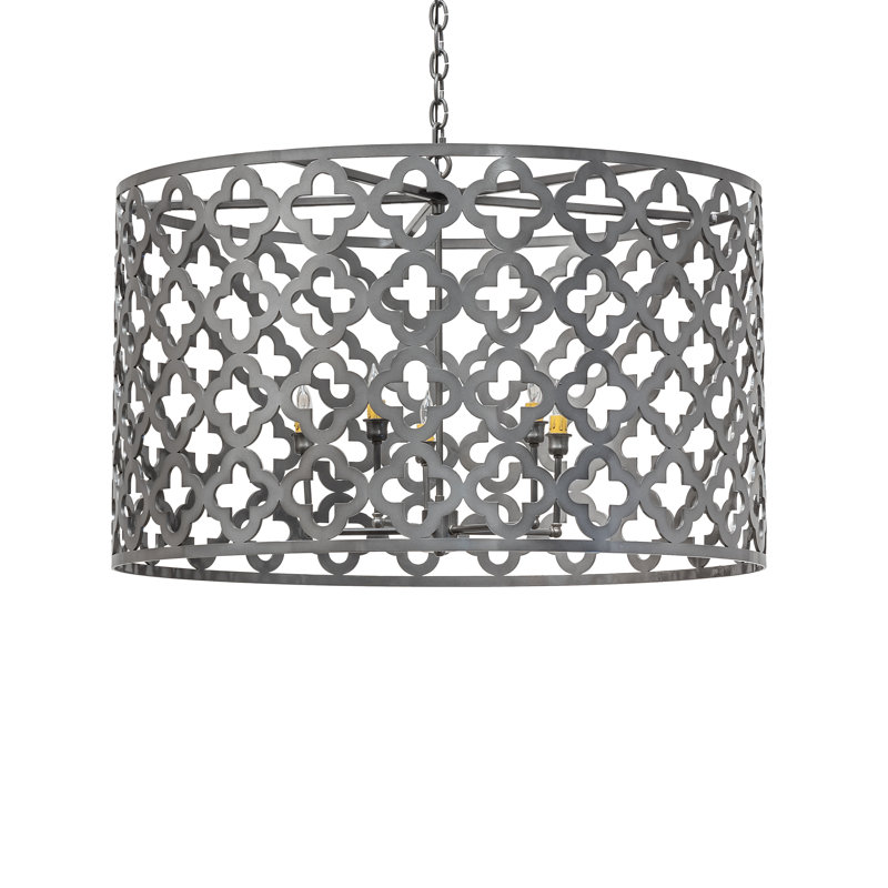 Luminaire suspendu tambour 5 lumières