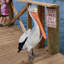Statue pelican géant