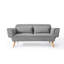 Coussin de canapé modulaire gris en polyester-924464201