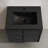 St. Tropez 24" Wall-Mounted Bathroom Vanity In Black Oak With Black Sink Top-1141922687-1141922680-1141922661