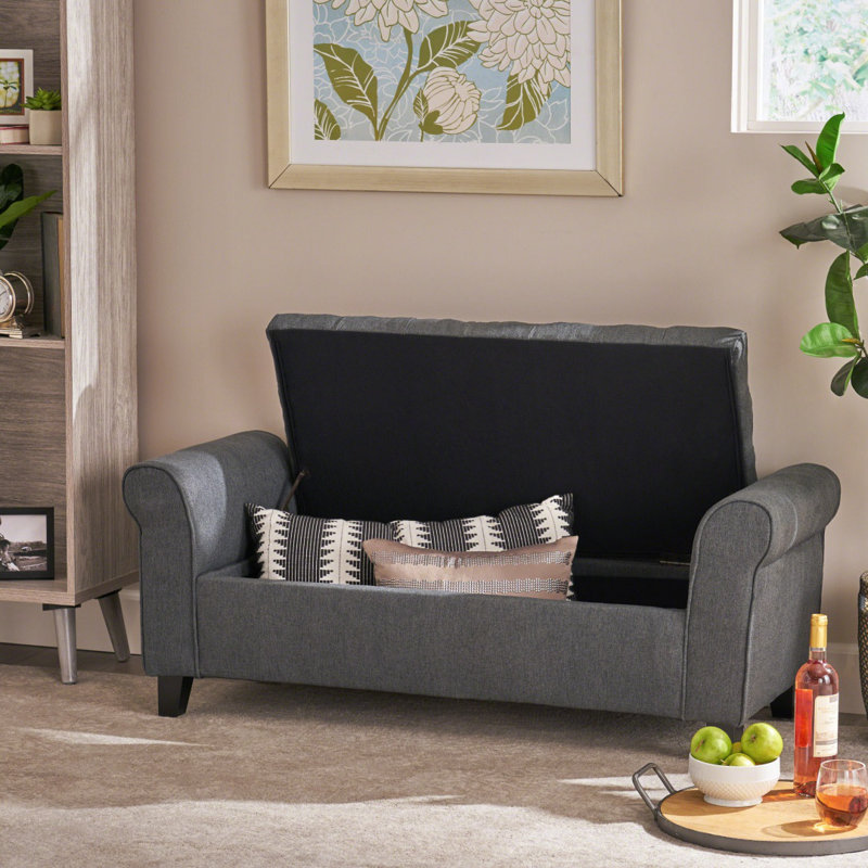 BANC DE RANGEMENT HAYES ARMED, Gris