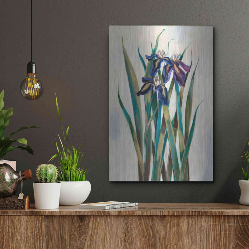 "Iris Inlay" par Louise Montillio, H 16 po x l 12 po