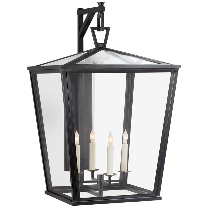 Chapman & Myers Darlana Medium Bracket Lantern, 28.25" H x 17" W x 19" D