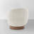 Modern Swivel Barrel Chairs With Wood Base-60020964