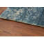 Tapis moderne bleu abstrait 5 x 8