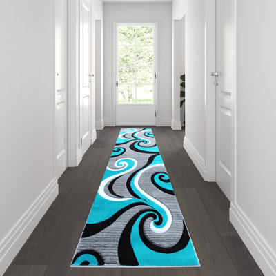 Tapis à motif abstrait tourbillon Skaghe