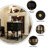 2-Drawer Nightstand With Open Shelf, Carved Floral Detail, And Turned Legs-478461511