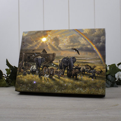 A New Beginning 8x6 Mini Lighted Easel Back Canvas