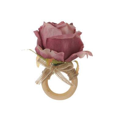 Rond de serviette en soie Rosa