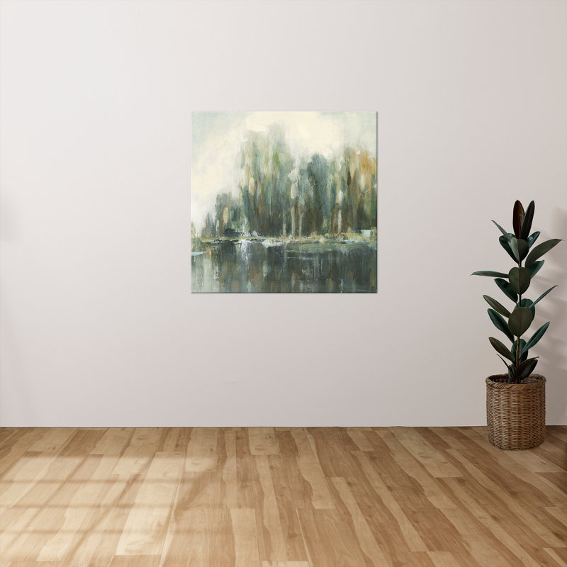 "Textured Treeline II" par Carol Robinson, reproduction sur toile, H 18 po x l 18 po x P 1 po