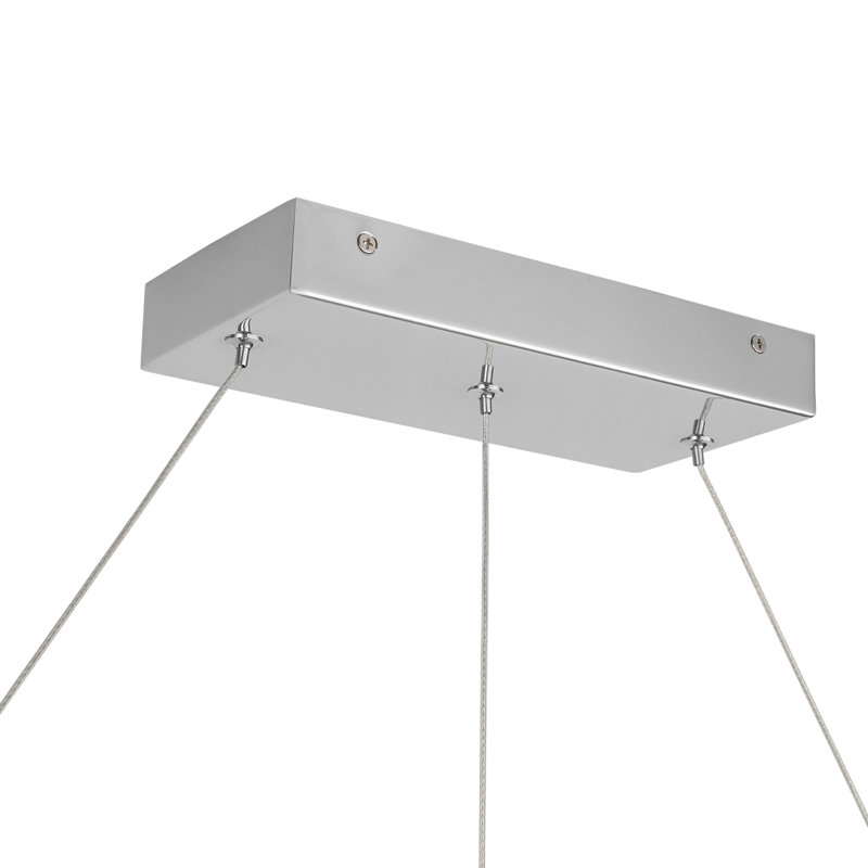 Elixir 10 - Light LED Pendant, Silver, White/Chrome