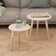 Side Table Round End Sofa Table Coffee Table Solid Pinewood