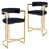 Black Seat/Gold Frame