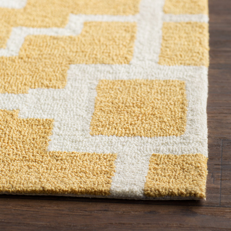 Four Seasons Hand Hooked Performance Geometric Rug, Rectangle 5' x 8'
