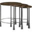 Tables gigognes Space - Tables en bois de manguier et de fer industriel